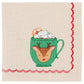 Cozy Cups Christmas Cocktail Napkins | Set of 4