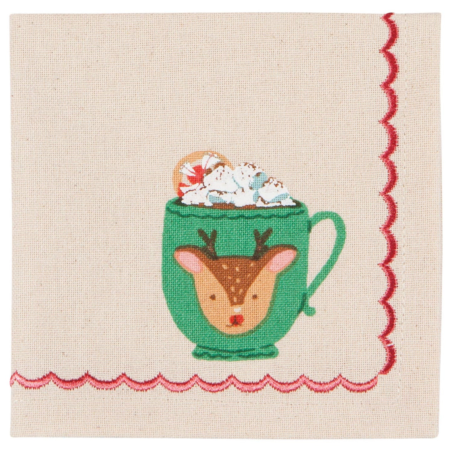 Cozy Cups Christmas Cocktail Napkins | Set of 4