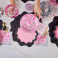 Sparks Fly Glossy Black Placemats | 10 count