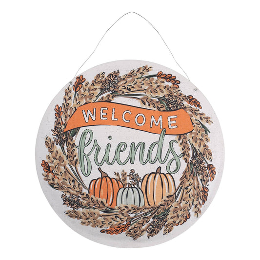 Welcome Friends Fall / Joy To The World Burlee-Holiday Décor