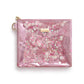 Pink Bows and Confetti themed pouch by Packed Party featuring pink bows and festive confetti design.