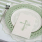 Sage Basketweave Dinner Paper Plates - Porcupine Paper Co.