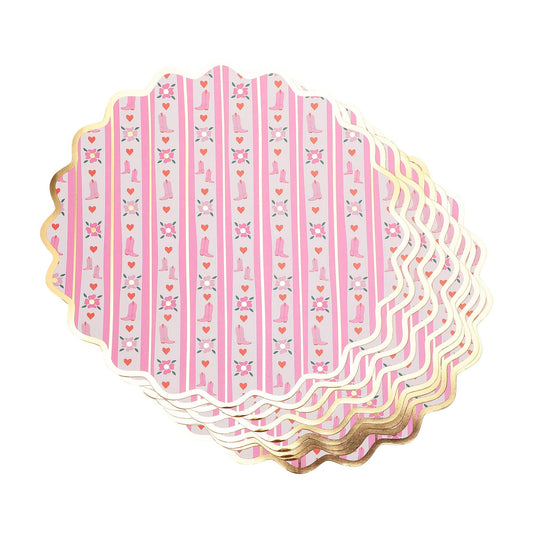 Boot Scoot Blooms Placemat Set - Porcupine Paper Co.