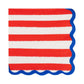 Stars and Stripes Paper Cocktail Napkin Set | 24 count