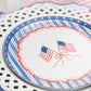 White Basketweave Dinner Paper Plates - Porcupine Paper Co.