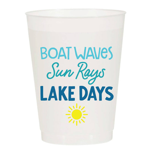 Boat-Waves-Frosted Cups | Pack of 6