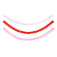Heart Crepe Valentine Paper Banner Set