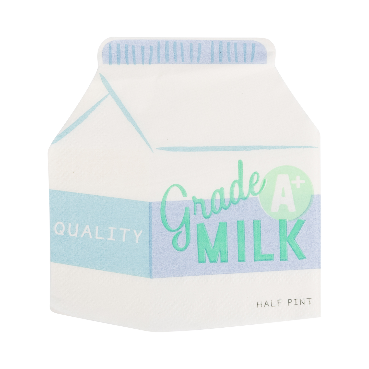 Milk Carton Cocktail Napkin Set | 24 count