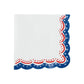 Patriotic 4th of July cocktail napkins with red, white, and blue star and stripe design by Gatherings by Curated Paperie