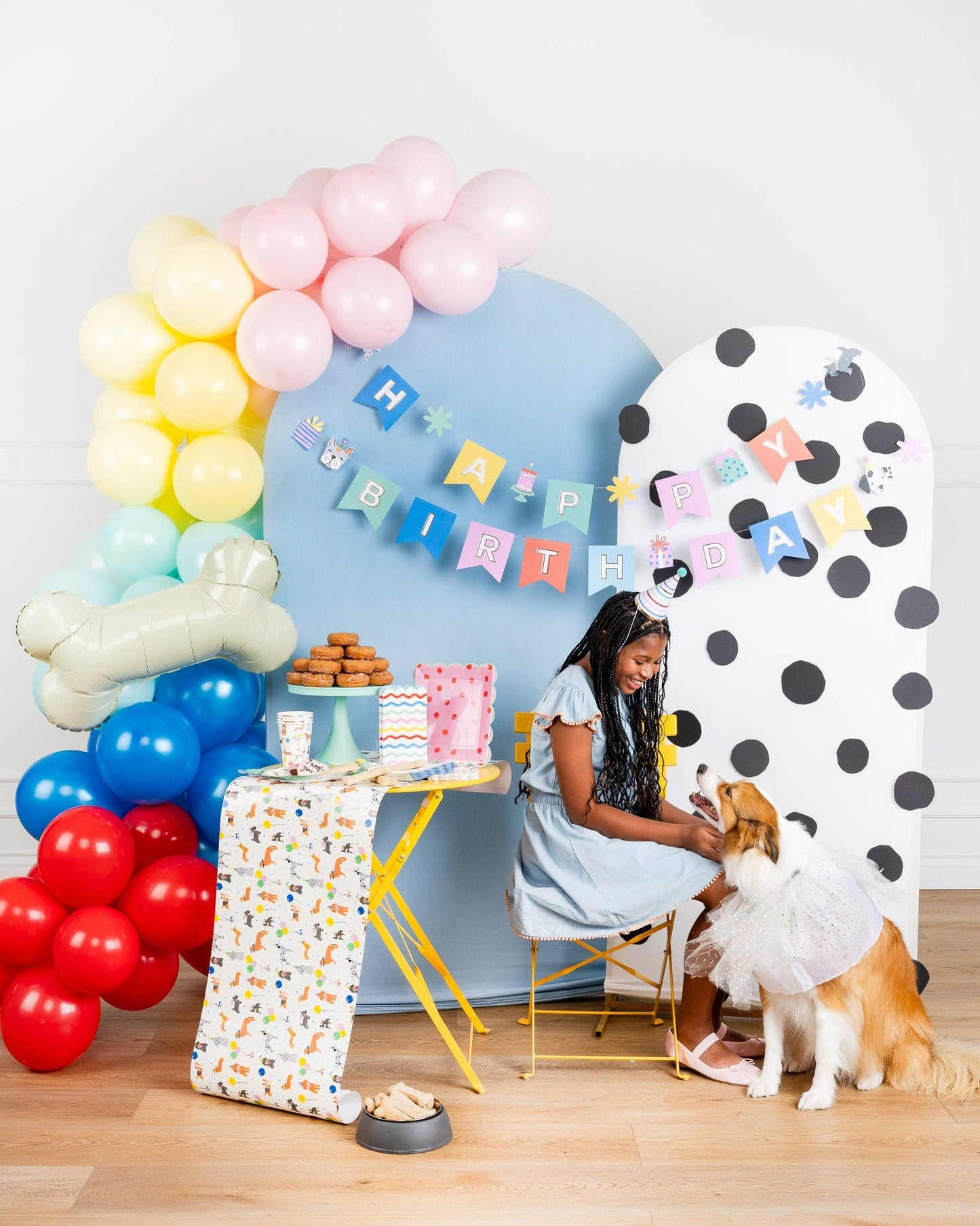 Happy Birthday Dog Theme Birthday Banner