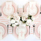Pink Basketweave Dinner Paper Plates - Porcupine Paper Co.