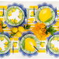 Navy Wavy Scallop Placemat | Set of 12