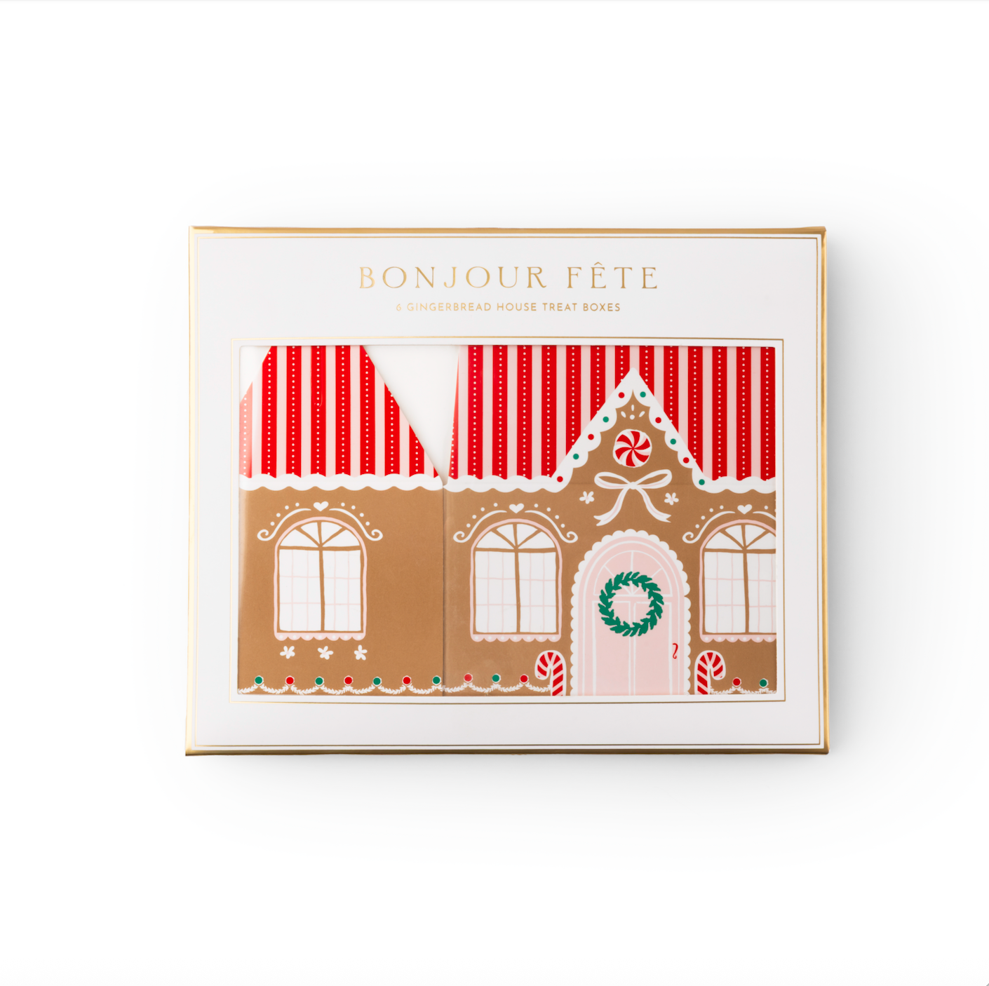 Sweet Gingerbread House Cookie Boxes | 8 count