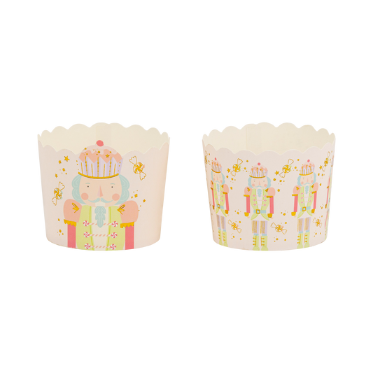 Gold Foil Nutcracker Shaped 5 oz Baking Cups | 50 count