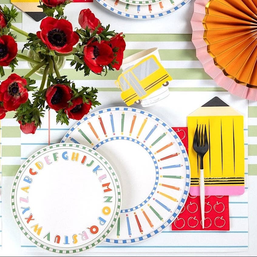 Pencil Dinner Plates | 8 count