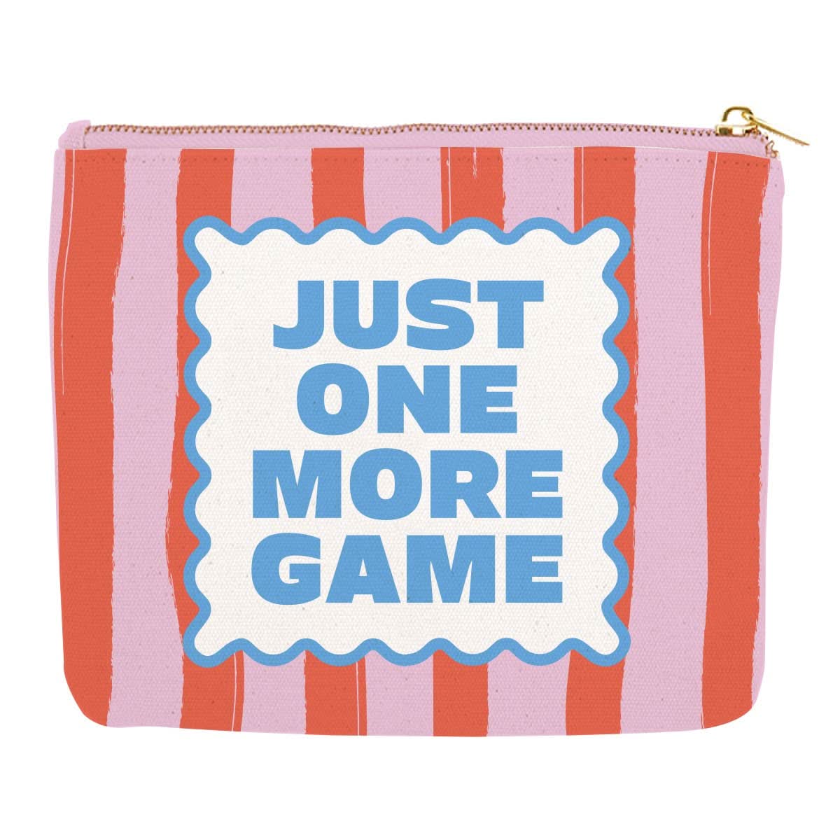 Mahjong Zipper Canvas Card Pouch by soiree-sisters showing a compact pouch with zipper closure and Mahjong-themed design.