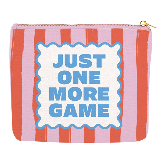 Mahjong Zipper Canvas Card Pouch by soiree-sisters showing a compact pouch with zipper closure and Mahjong-themed design.