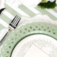 Sage Basketweave Dinner Paper Plates - Porcupine Paper Co.