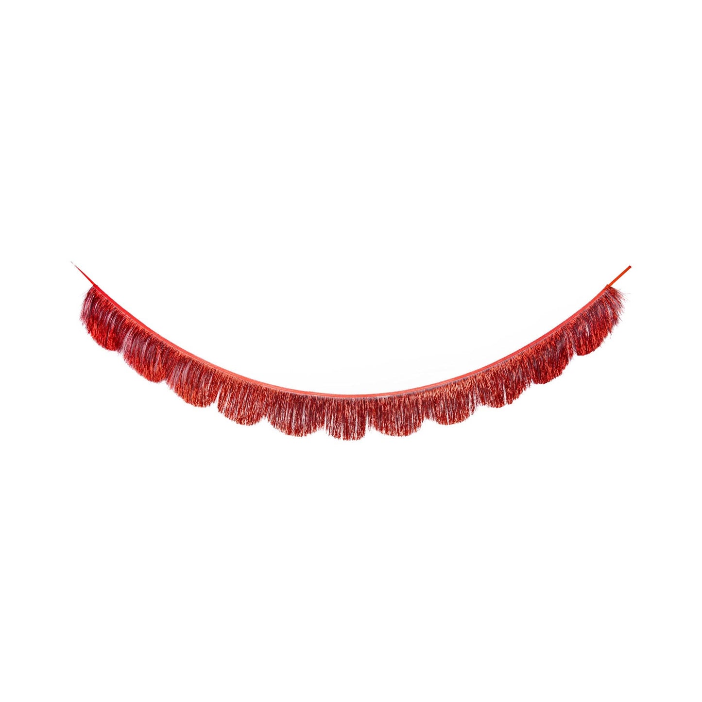 Fringed scallop banner set by My Mind’s Eye featuring colorful scalloped fabric banners with fringed edges for party decoration