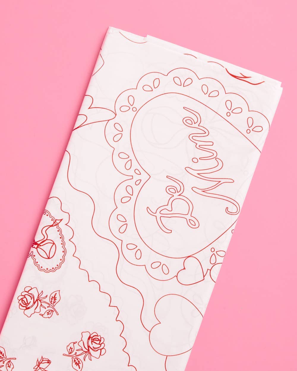Valentine's Kids Coloring Tablecloth