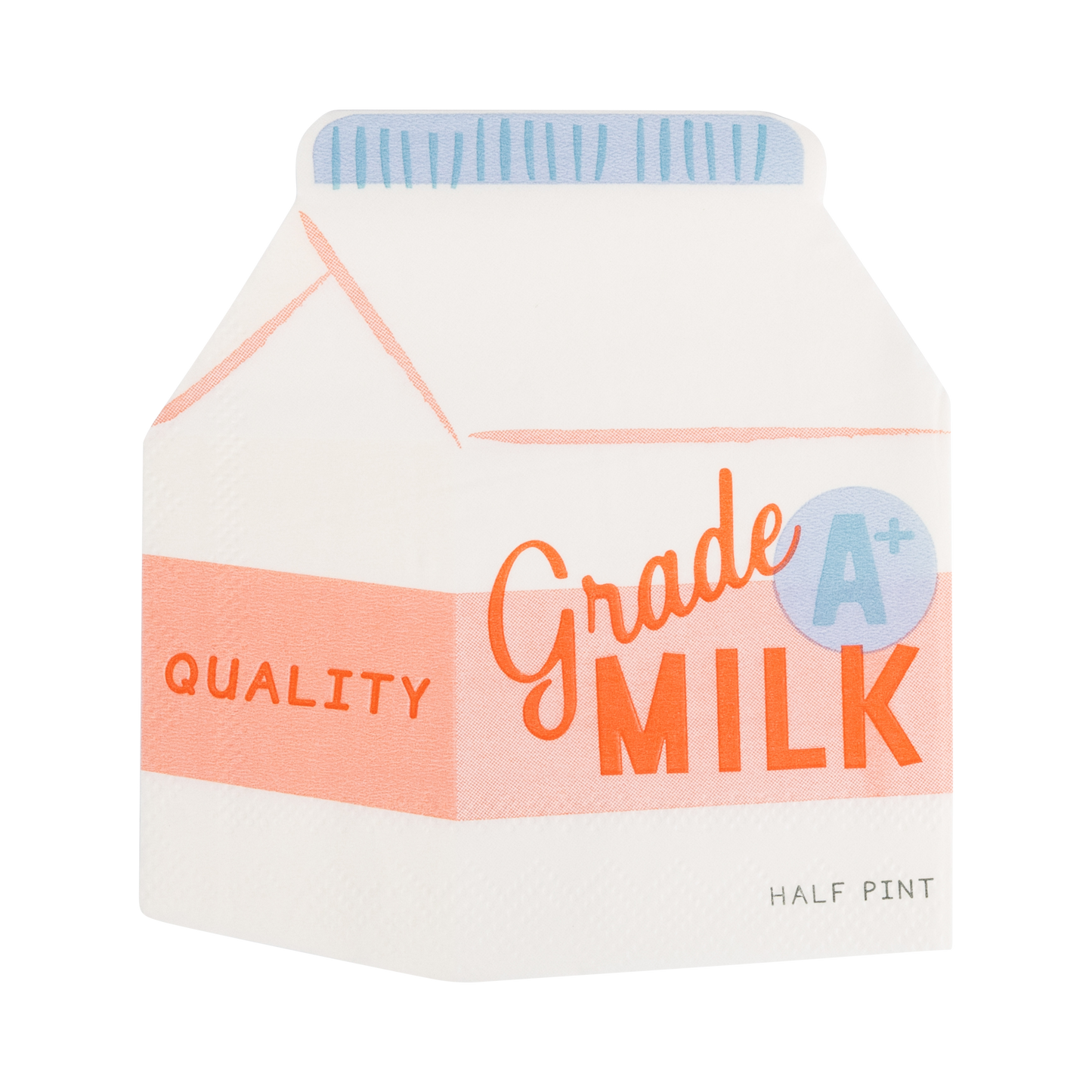 Milk Carton Cocktail Napkin Set | 24 count
