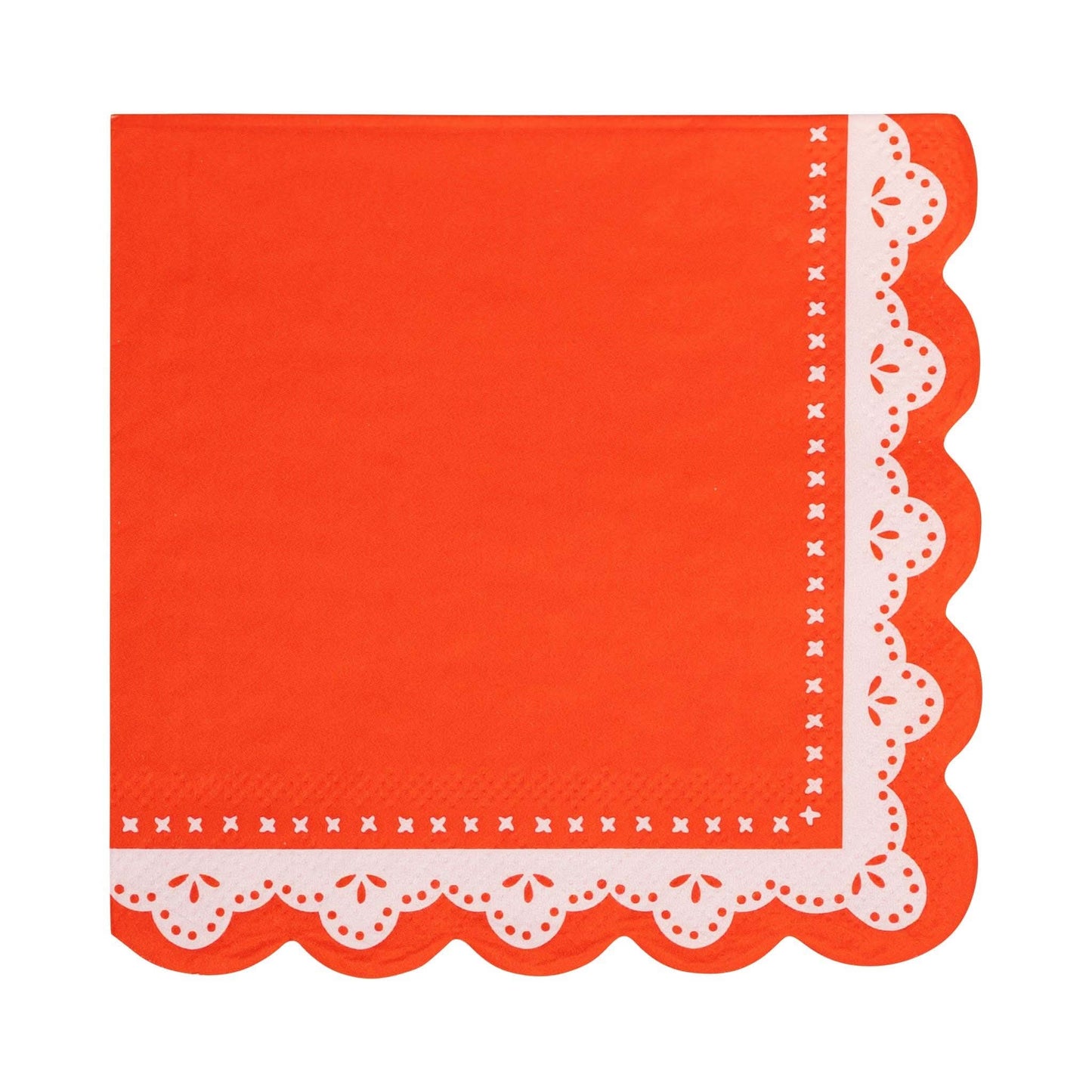 Doily Edge Valentine Cocktail Napkin | 24 Count - Porcupine Paper Co.