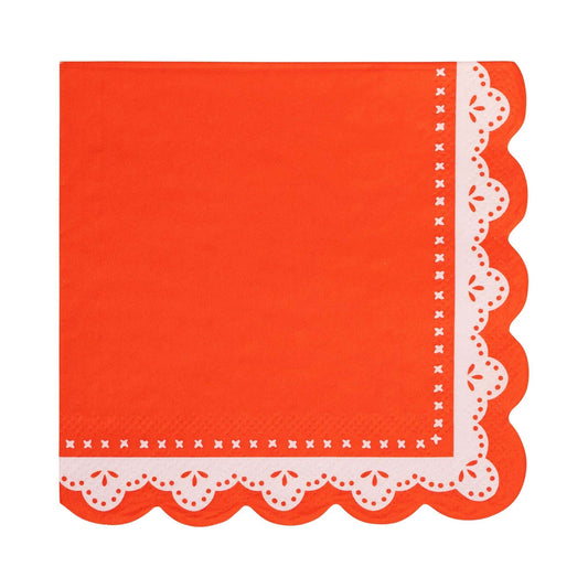 Doily Edge Valentine Cocktail Napkin | 24 Count - Porcupine Paper Co.