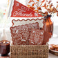 Rust Ric Rac Paper Plates 10" | Set of 8
