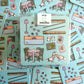 Set of 12 Mahjong Essentials disposable coasters by Thirteenwinks, featuring traditional Mahjong tile designs.