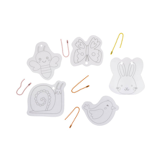 Spring Icons Shrink Plastic Keychain Kit