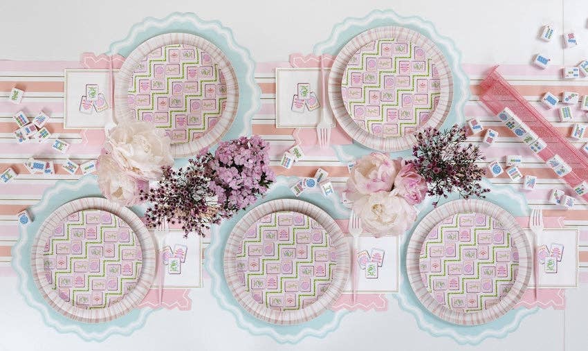 PRE-ORDER | Mahjong Dessert Plates - Porcupine Paper Co.