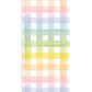 Rainbow Gingham Table Runner