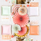 Blush Gold Foil Scalloped Square Plates - 9" | Set of 8 - Porcupine Paper Co.