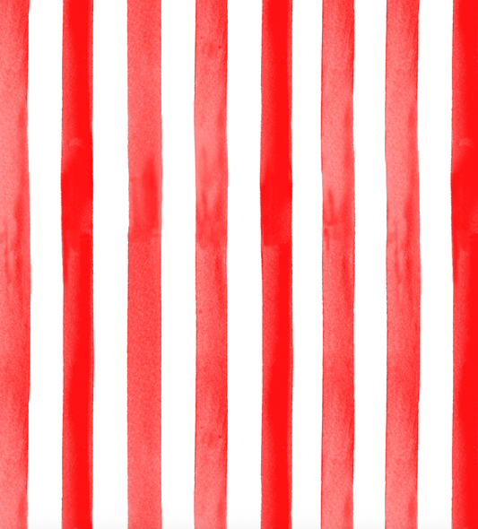 Red and White Stripe Table Runner