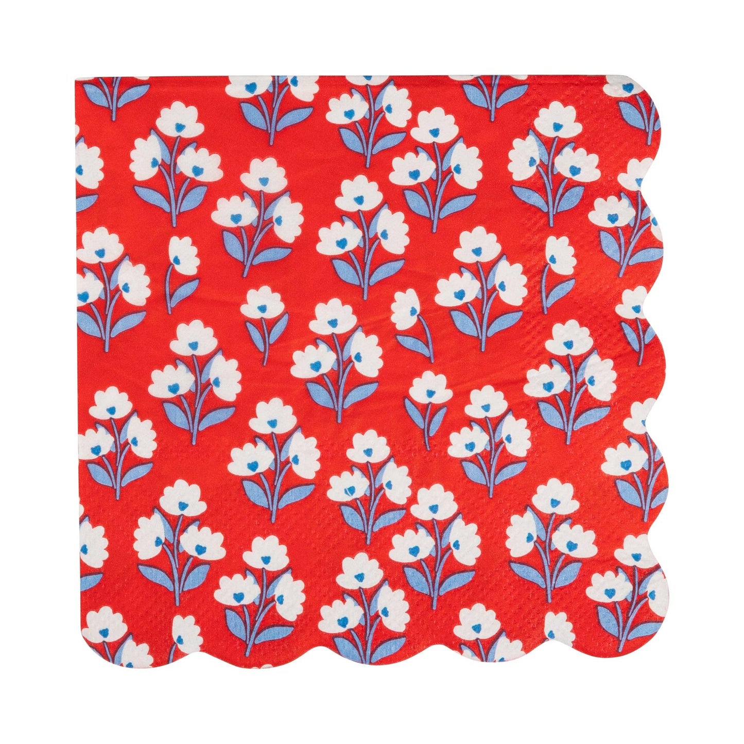 Set of floral design cocktail paper napkins from My Mind’s Eye featuring colorful flower patterns for parties and gatherings.