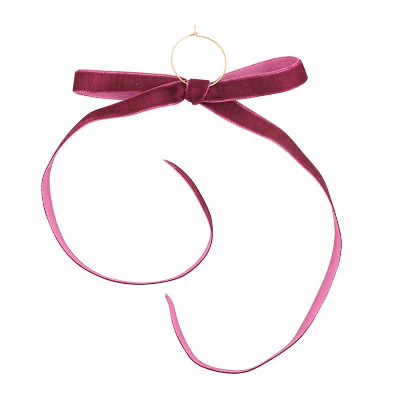 Velvet Bow Wine Charms | Set of 6