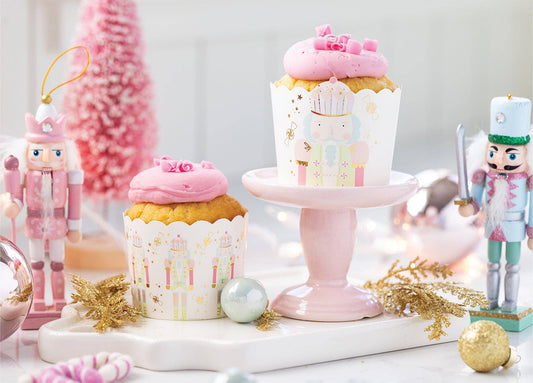 Gold Foil Nutcracker Shaped 5 oz Baking Cups | 50 count