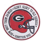 Reversible Georgia Wreath & Helmet Burlee | 22"