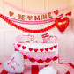 Pink and Red Valentine Double Tissue Bunting Banner - Porcupine Paper Co.