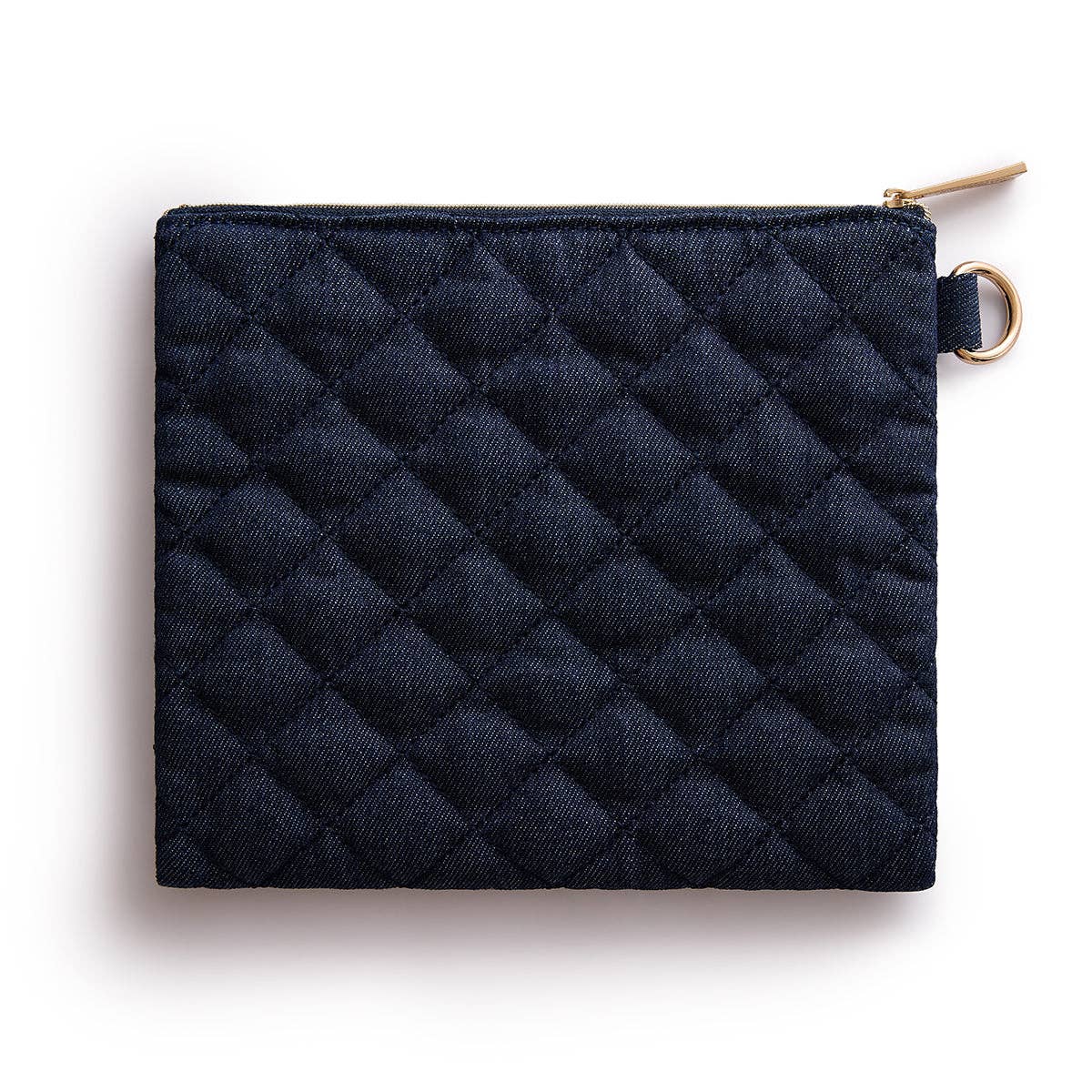 Denim & Gems Quilted Everything Pouch