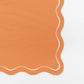 Orange Scallop Guest Towels | 16 count
