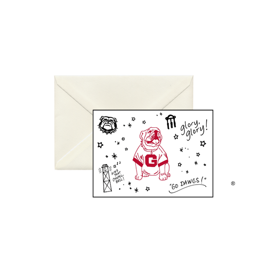 Georgia Confetti Boxed Notecards by Valiant Gifts Inc, featuring colorful confetti designs on the front of elegant stationery cards.