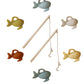 Silicone and Wood Fishing Play Set