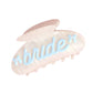 Blue pearl acrylic bride clip by xo, Fetti featuring a delicate decorative clip with pearl accents for wedding hairstyles.
