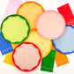 Pink Color Block Dinner Paper Plates 10.5" | Set of 8