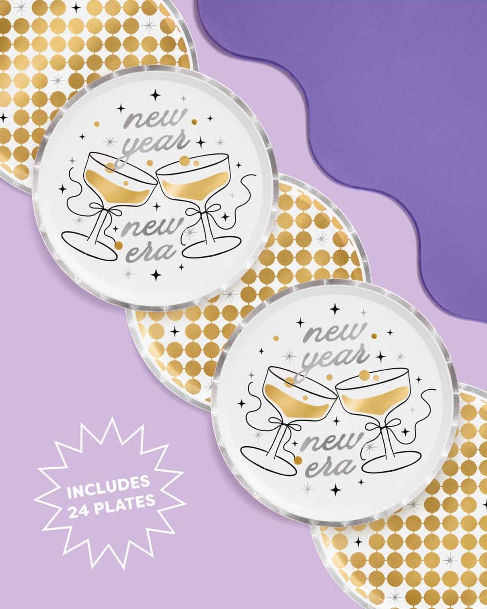 New Year New Era Plates | 24 count