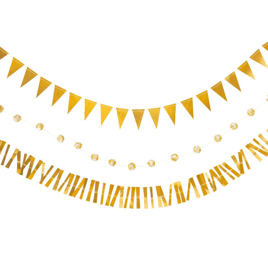 Gold Mini Banner Set