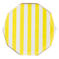 Soleil Yellow Cabana Signature Stripe Plates | Set of 8