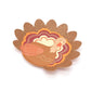 Thanksgiving turkey-shaped plates from Gatherings by Curated Paperie, featuring festive and decorative paper tableware.