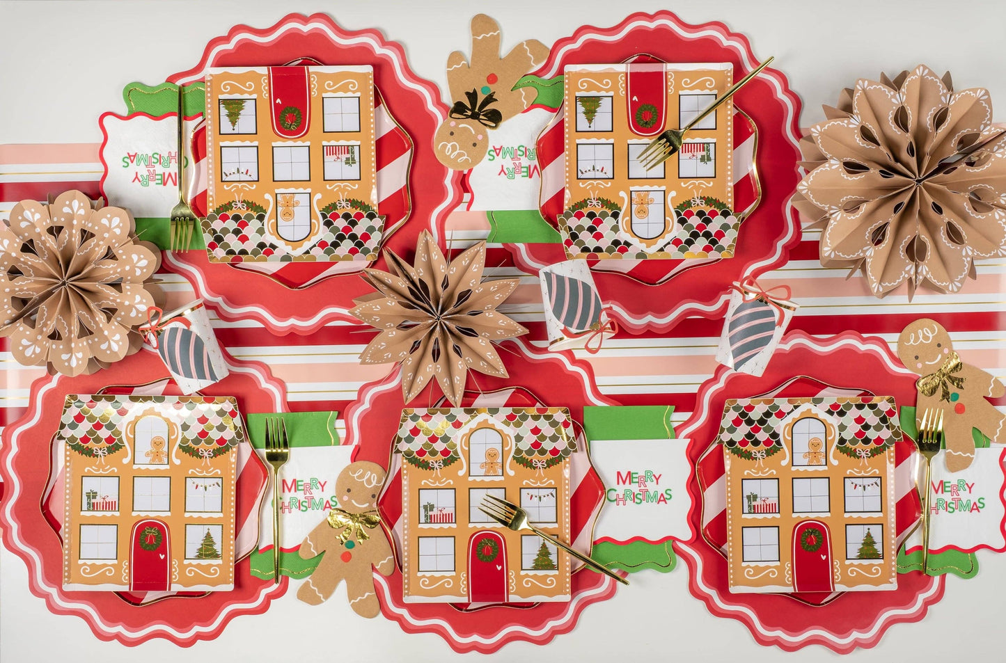 Gingerbread Man Paper Placemats | 12 count